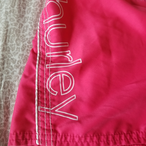 Pink Hurley Board Shorts Size 7 Swim Shorts Surf - Picture 3 of 5